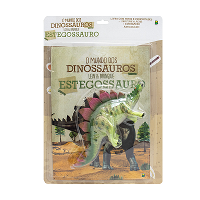 Livro Brinquedo O Mundo dos Dinossauros: Estegossauro