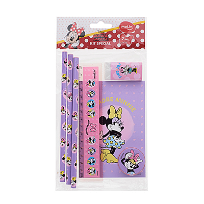 Kit Escritório Minnie Mouse - 7 Itens