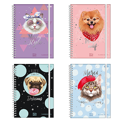 Agenda Planner Pets 2024 - 160 Folhas