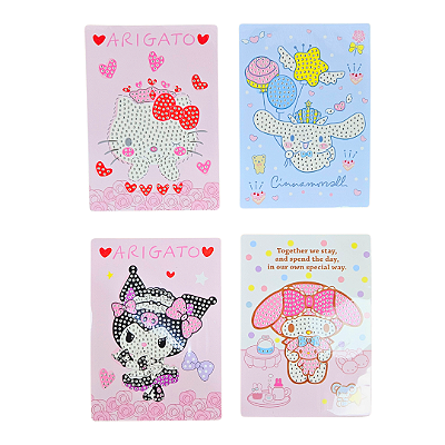 Cartela de Adesivos Personagens Hello Kitty