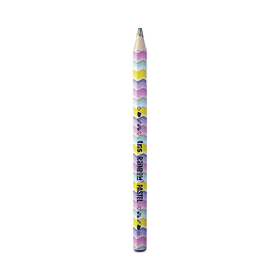 Lápis de Cor Jumbo Multicolorido Pastel