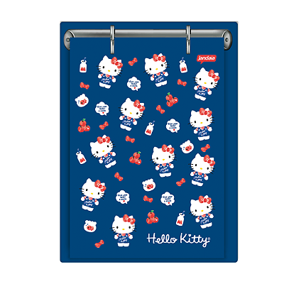Porta Fichas Hello Kitty com 60 Folhas