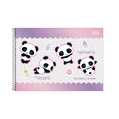 Caderno de Desenho Pandinha