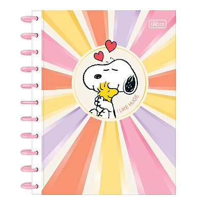 Caderno de Discos Universitário Snoopy - 160 Folhas Connect