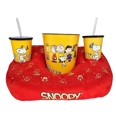 Kit Pipoca Snoopy - 3 Peças + Almofada