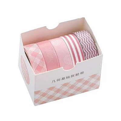 Kit Washi Tape Decorado - 5 peças