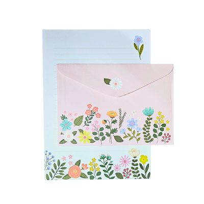 Kit Papel de Carta Flores