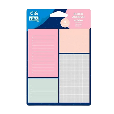 Kit Bloco Adesivo Post-It - 4 modelos
