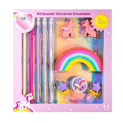 Kit Escolar Unicórnio
