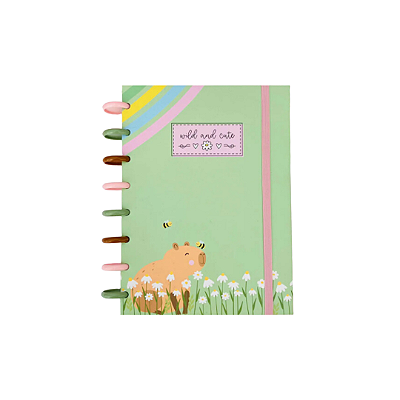 Caderno de Disco A6 Capivara - 80 Folhas