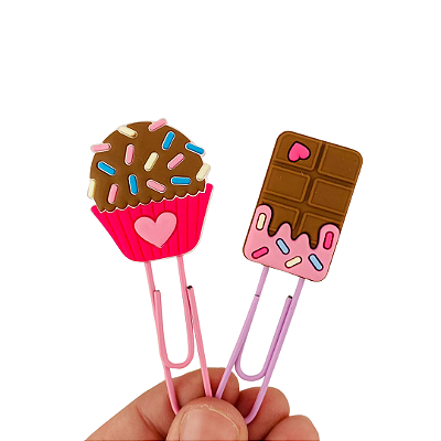 Kit Clips Brigadeiro e Chocolate - 2 Unidades