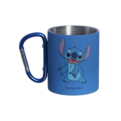 Caneca Mosquetão Stitch - Disney