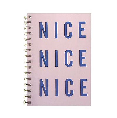 Caderno Pequeno Rosa Pastel Nice