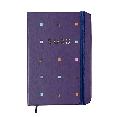 Agenda Planner 2025 Bossa Nova Semanal 9x13 Pontos Azul