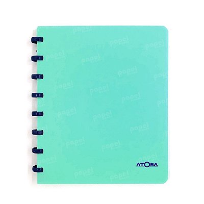 Caderno de Discos Verde Pastel Liso A5