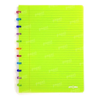 Caderno de Discos Verde Tutti Frutti A4