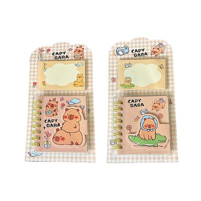 Kit Mini Blocos de Nota Capivara
