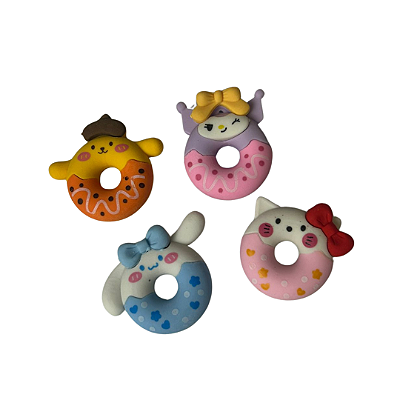 Kit de Borrachas Donuts Turma da Hello Kitty