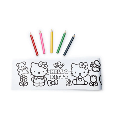 Rolinho Adesivo para Colorir Hello Kitty