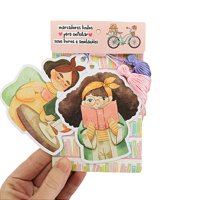 Kit com 2 Marcadores de Livro Amor por Livros
