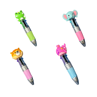 Caneta Cis Fun 4x1 Bichinhos