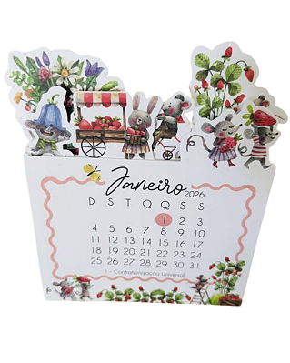 Calendário 2026 Fazenda de Morangos