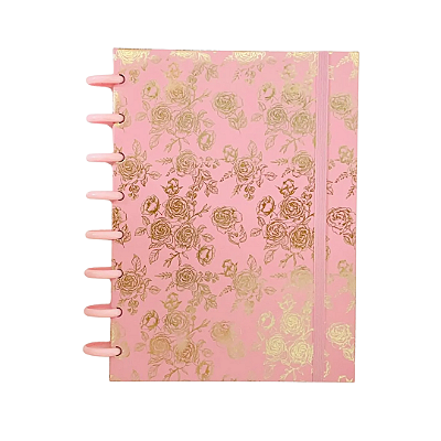 Caderno de Disco Tamanho A5 Florologia Rosas