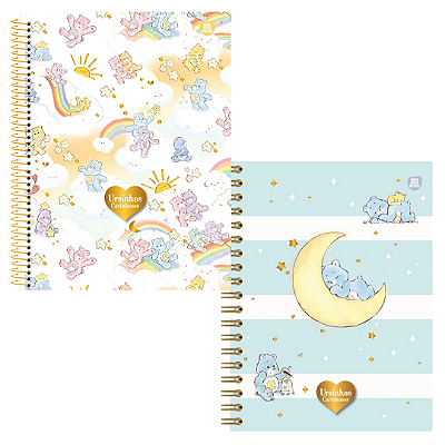 Caderno Espiral Colegial Ursinhos Carinhosos - 80 Folhas