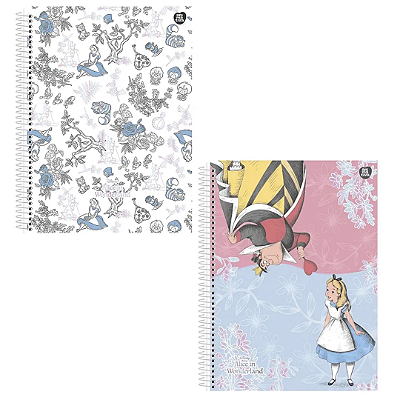 Caderno Espiral Alice - 80 Folhas 1 Matéria