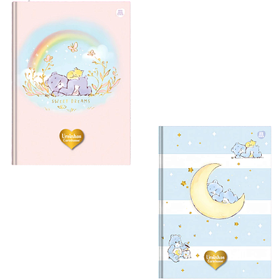 Caderno Capa Decorada Ursinhos Carinhosos 160 Folhas