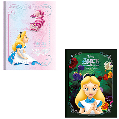 Caderno Capa Decorada Alice no País das Maravilhas 160 Folhas