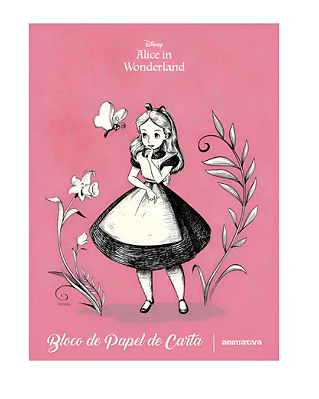 Bloco Papel de Carta Alice no País das Maravilhas