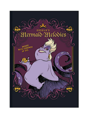 Caderno Colegial Vilões Disney Úrsula - Capa Dura -160 Folhas