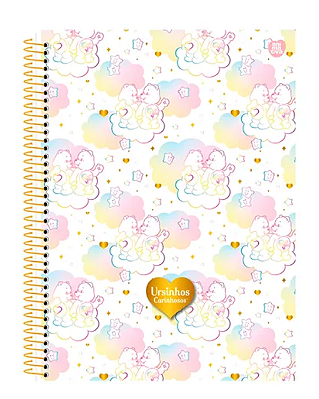 Caderno Univ 1 Matéria 80fls Ursinhos Carinhosos