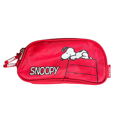 Estojo Triplo Vermelho Snoopy