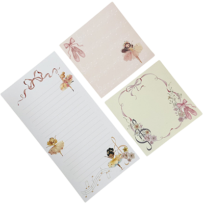 Trio de Bloquinhos Bailarinas