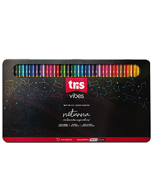 Lápis de Cor Vibes – Noturna – 72 Cores