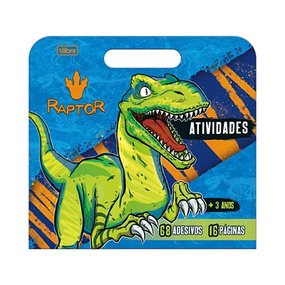 Livro de Atividades Maleta Raptor Dinossauro