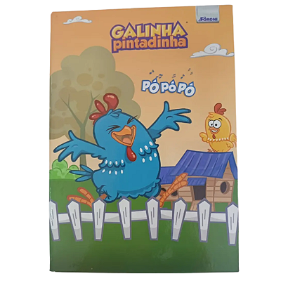 Caderno Capa Mole Brochura 80 Folhas Galinha Pintadinha