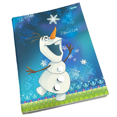 Caderno Capa Mole Frozen Olaf 60 folhas