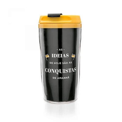 Mini Copo Para Viagem Planos e Conquistas