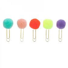 Kit Clips Pompom 5 Unid