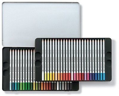 Kit Profissional - Lata Staedtler - 48 Cores Aquarelável