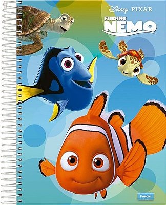 Caderno Universitário Procurando Nemo 96 Folhas