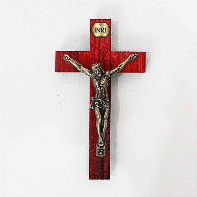 Crucifixo 8 cm com adesivo - Pacote com 6 peças - Cód.: 194
