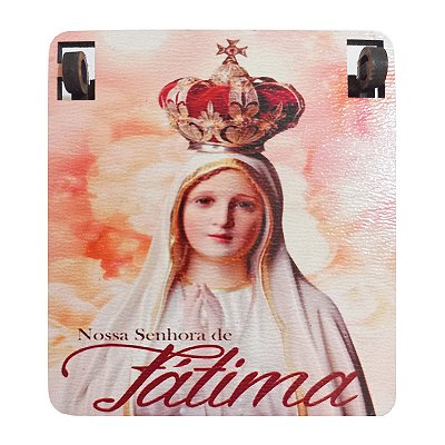 Caixa em MDF com Tampa de Nossa Senhora de Fátima - O Pacote com 3 Peças - Cód.: 4444