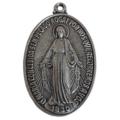 Medalha Milagrosa de Nossa Senhora das Graças - G - Pacote com 6 Peças - Cód.: 7883