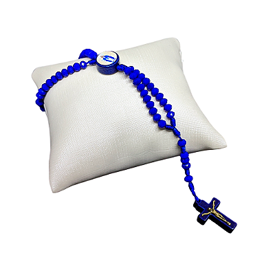 Pulseira Cristal Azul - Nossa Senhora das Graças - O Pacote com 6 Peças - Cód.: 3938