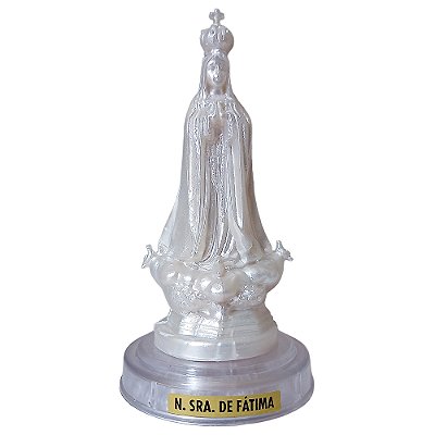 Imagem em Plástico Perolado de Nossa Senhora de Fátima - Com Terço - A Peça - Cód.: 8996