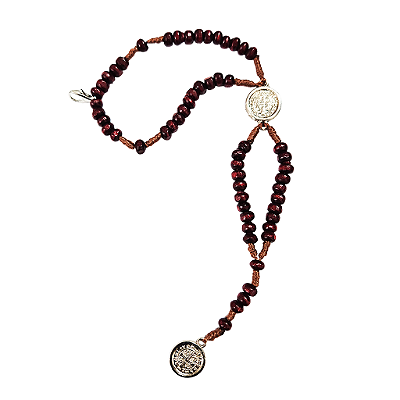 Terço Pulseira em Madeira de São Bento - A Dúzia - Cód.: 0988